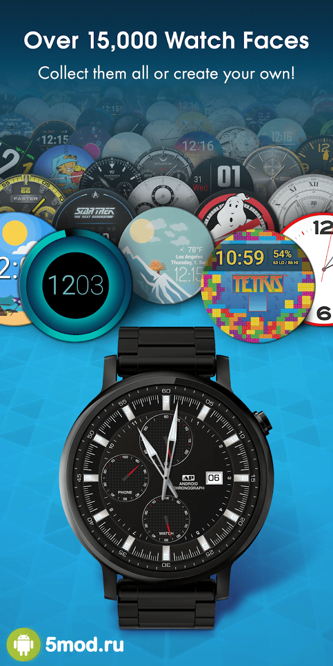 Скачать Facer Watch Faces 5.1.69 APK Mod (Unlocked) на