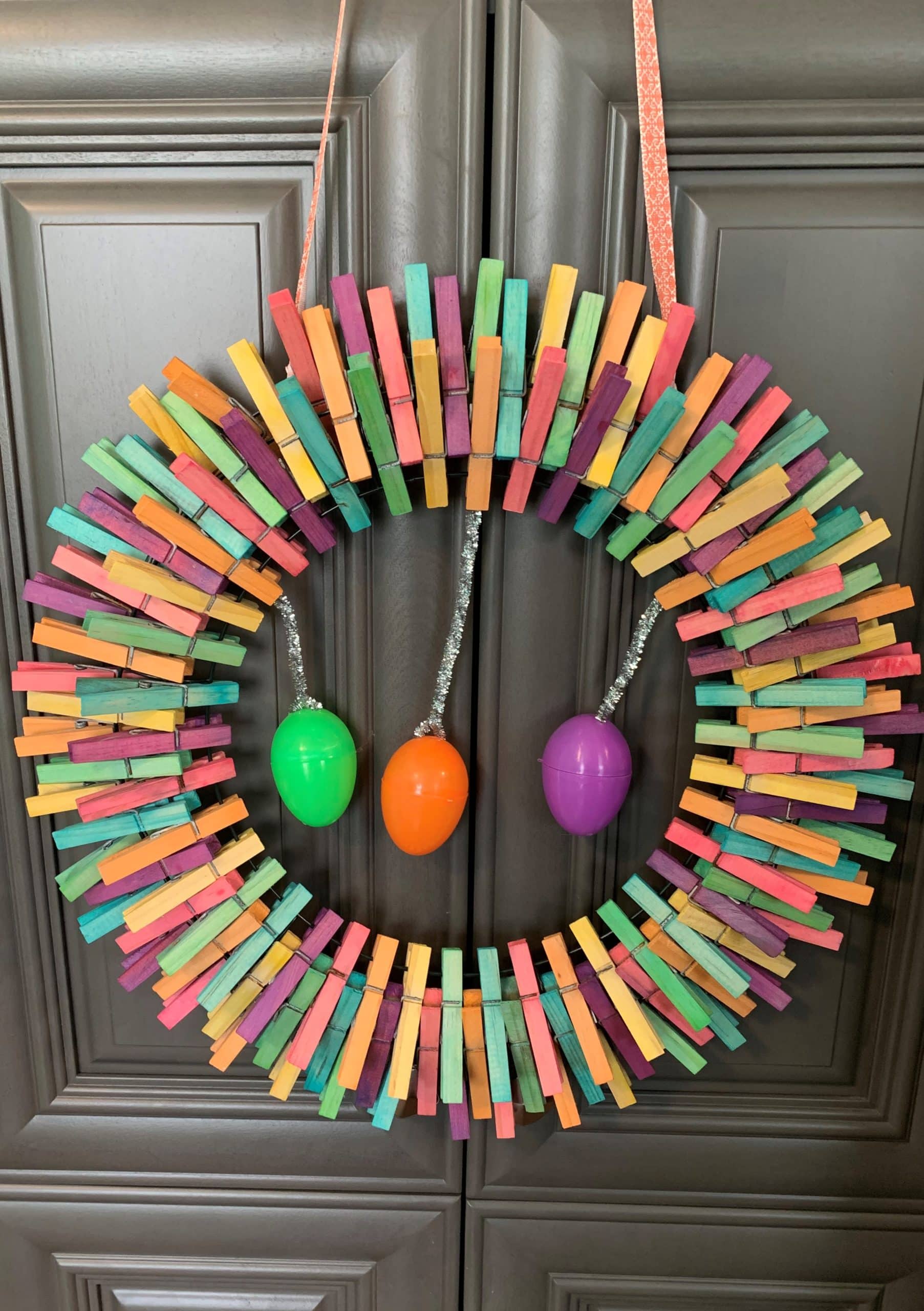Clothespin Easter Wreath 5 out of 4 Patterns