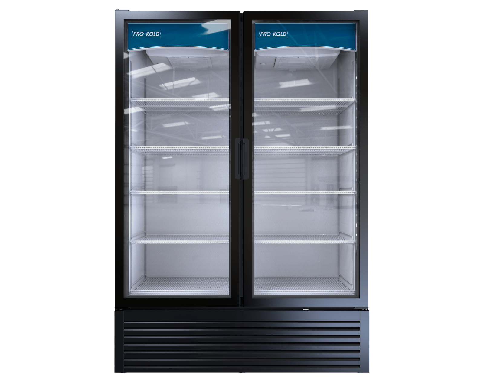 Pro Kold VC43 Space Saver 473/8" Wide Two Door Glass Cooler Swing