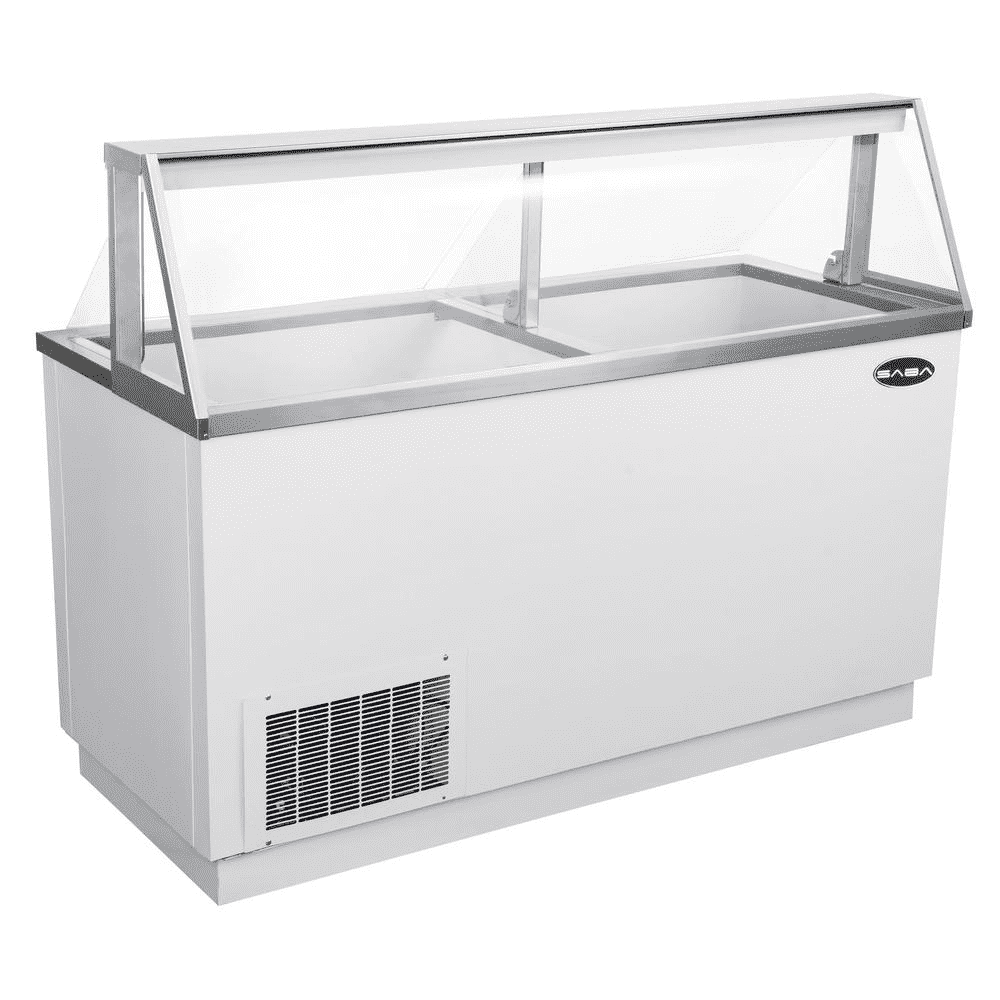 Commercial 67" Ice Cream Dipping Display Case 5 Star