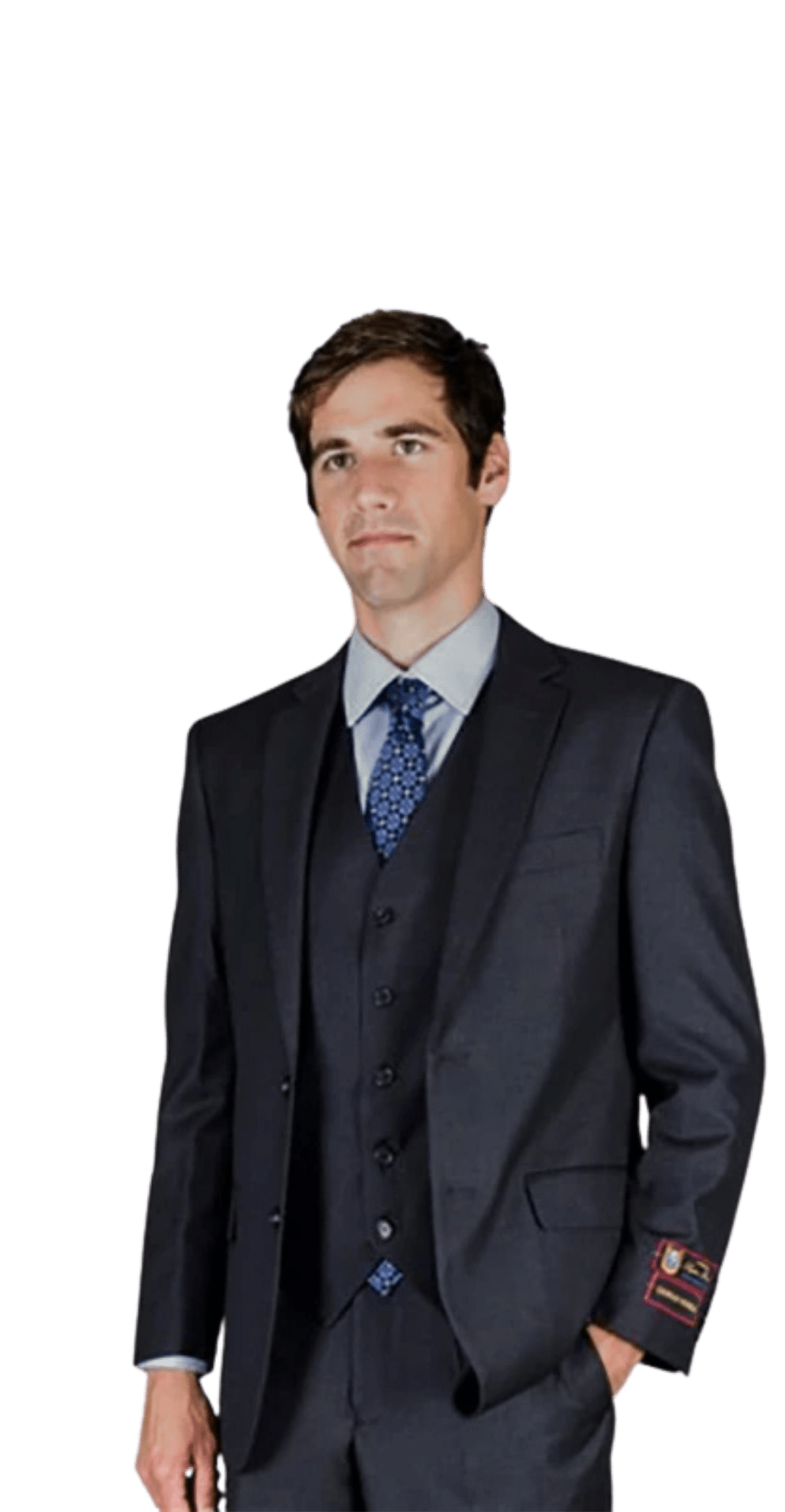 Charcoal 2piece Suit 5Star Formal By Derks