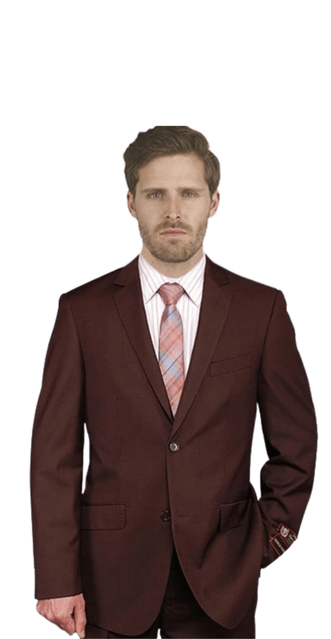 Brown 2piece Suit 5Star Formal By Derks