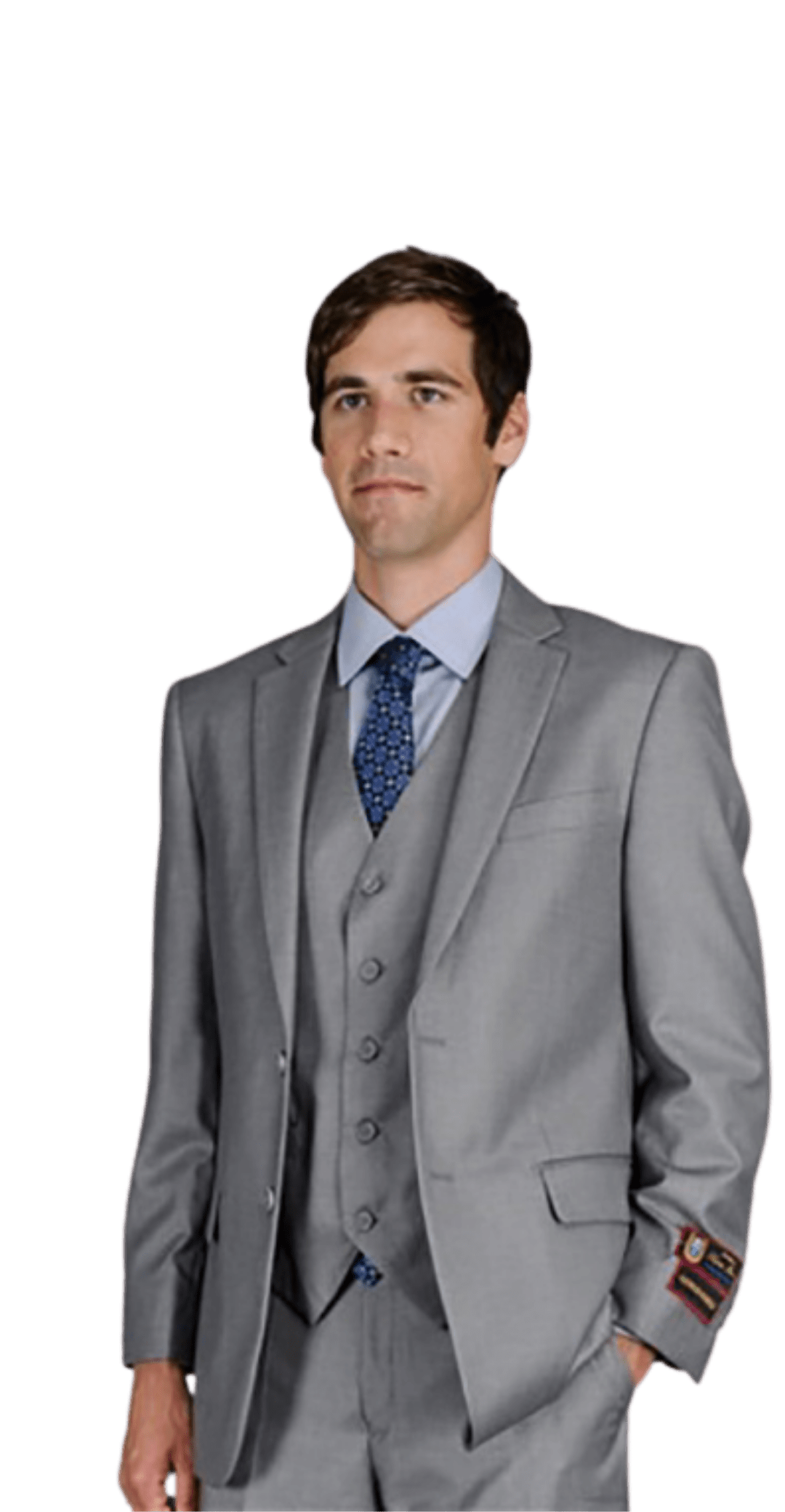 Grey 2piece Suit 5Star Formal By Derks