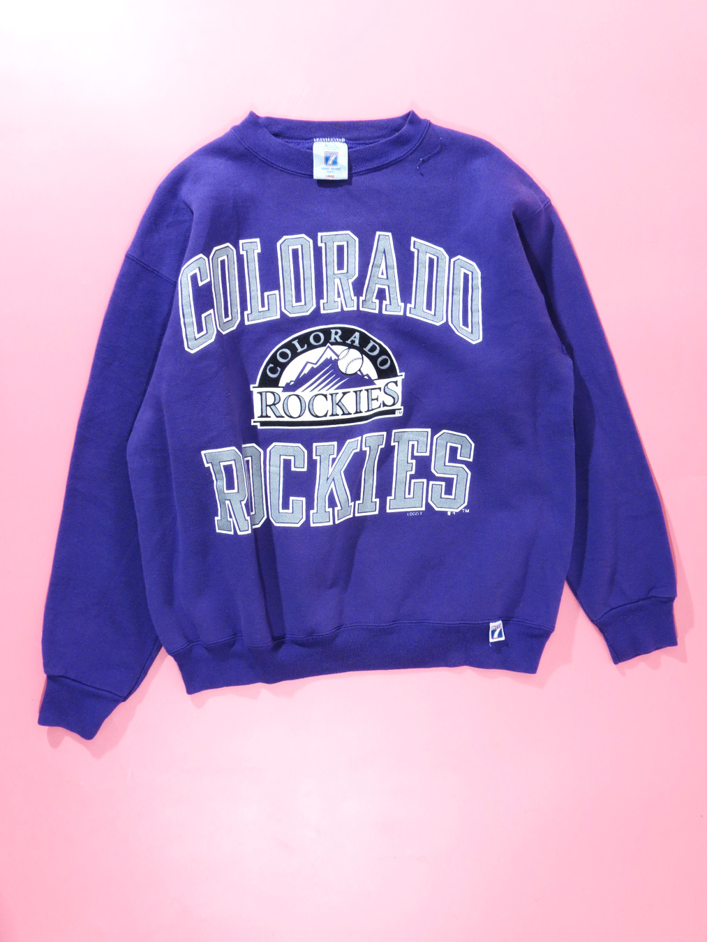 90s Colorado Rockies Purple Crewneck 5 Star Vintage