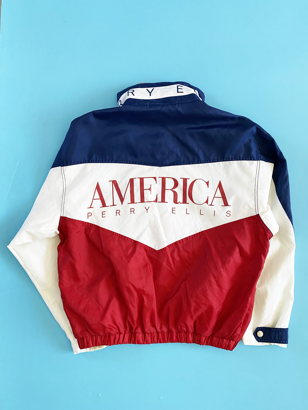 90s Perry Ellis America Red White Blue 