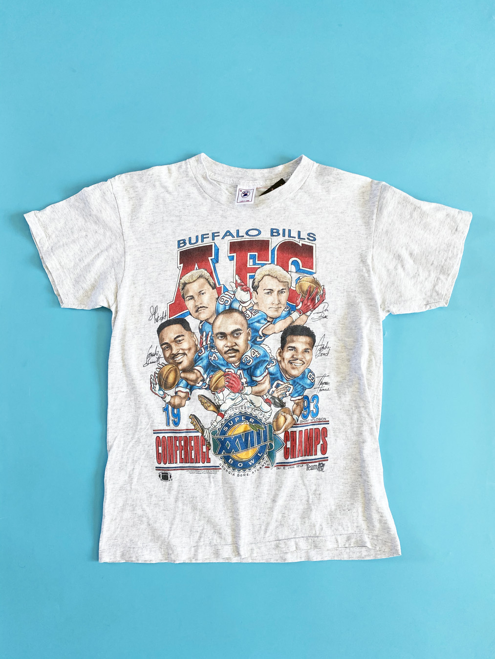 1993 Buffalo Bills Cartoon Big Head T 