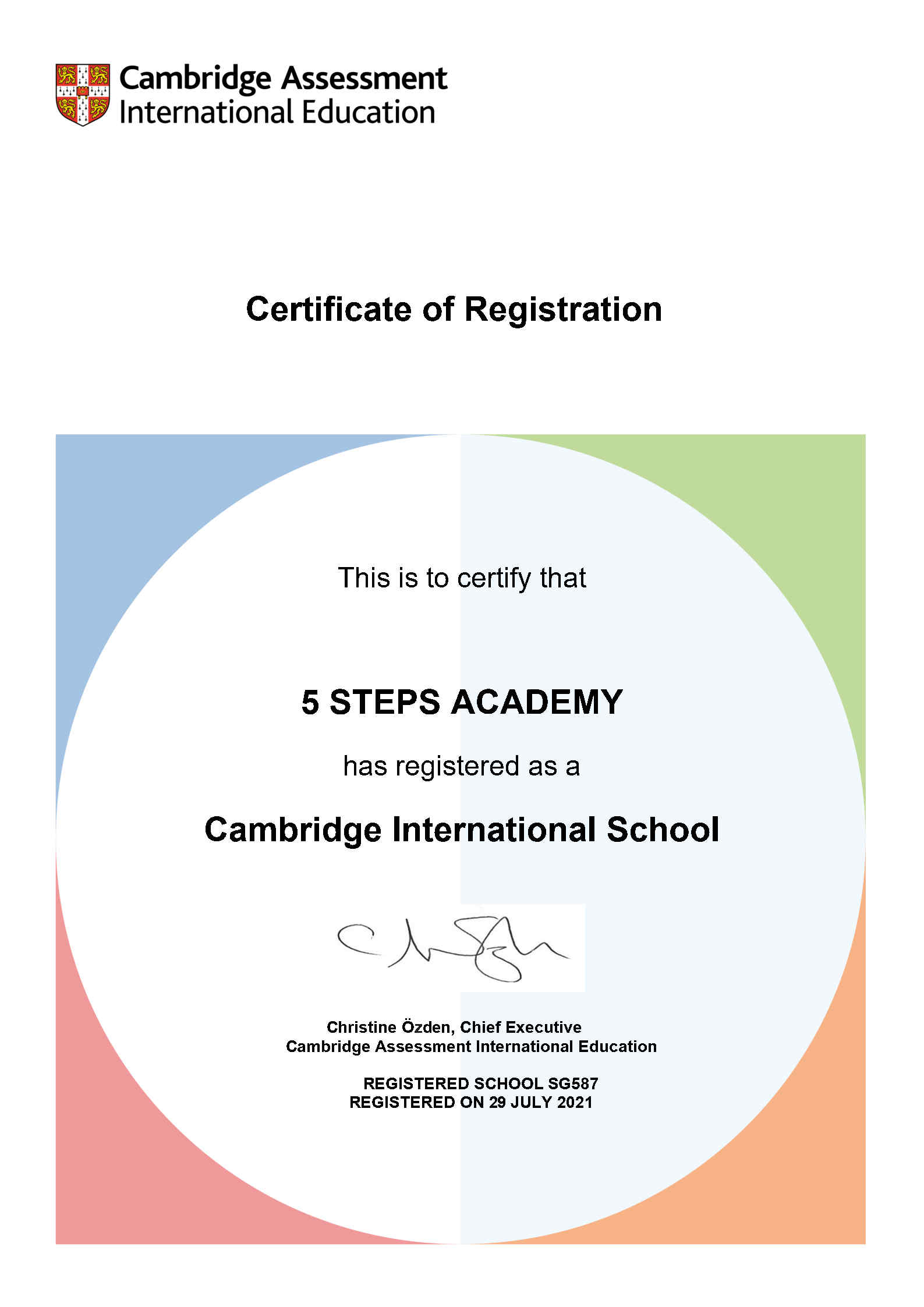 5 Steps AcademyCambridge International School Certificate 5 Steps Academy