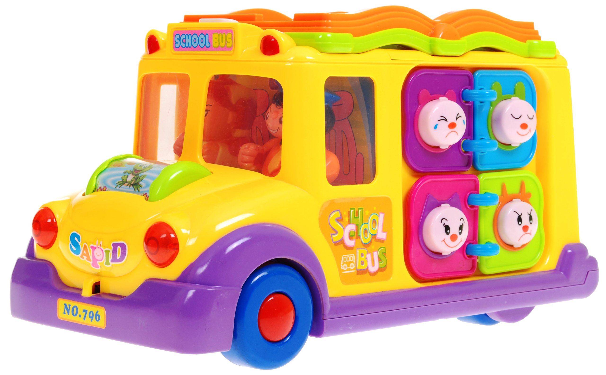 INTERAKTYWNA EDUKACYJNA ZABAWKA AUTOBUS KSIĄŻECZKA