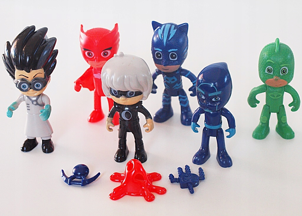 Figurki PIDŻAMERSI Pjmasks 6 SZT+ akcesoria 7558789217