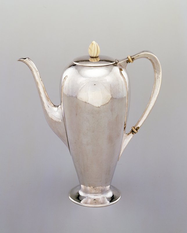 Coffee pot, from a fourpiece coffee and tea set, Grant Wood; Designer