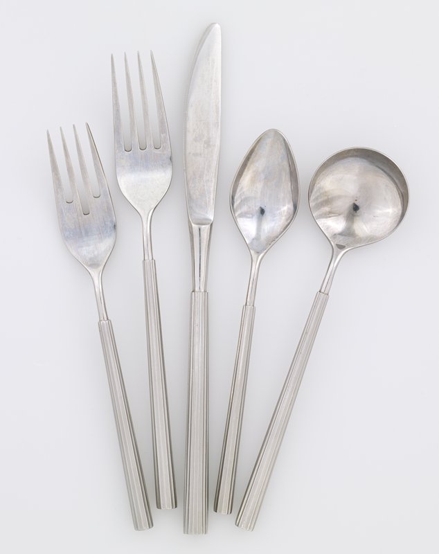 Dinner spoon, from "Classic Column" flatware set, Marion Weeber