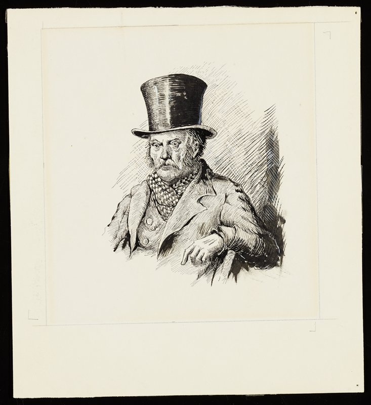 Untitled Portrait Of A Man In A Top Hat Richard Holzschuh Mia
