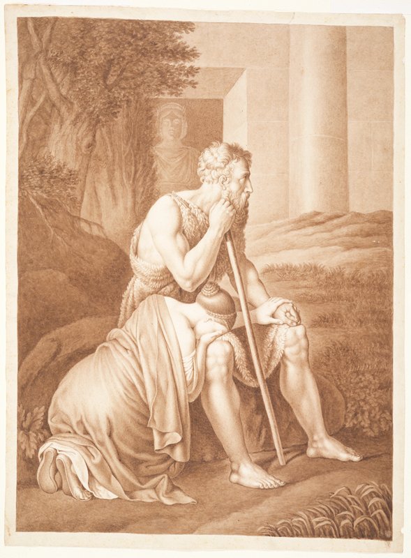 Oedipus and Antigone at Colonus, Johann Peter Krafft | Mia