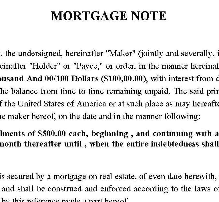 Mortgage Note