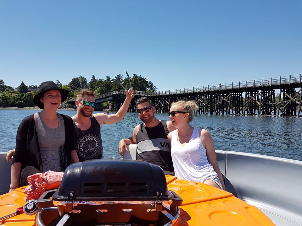 Vancouver's BBQ Boat Combines A Barbecue And A Picnic Table