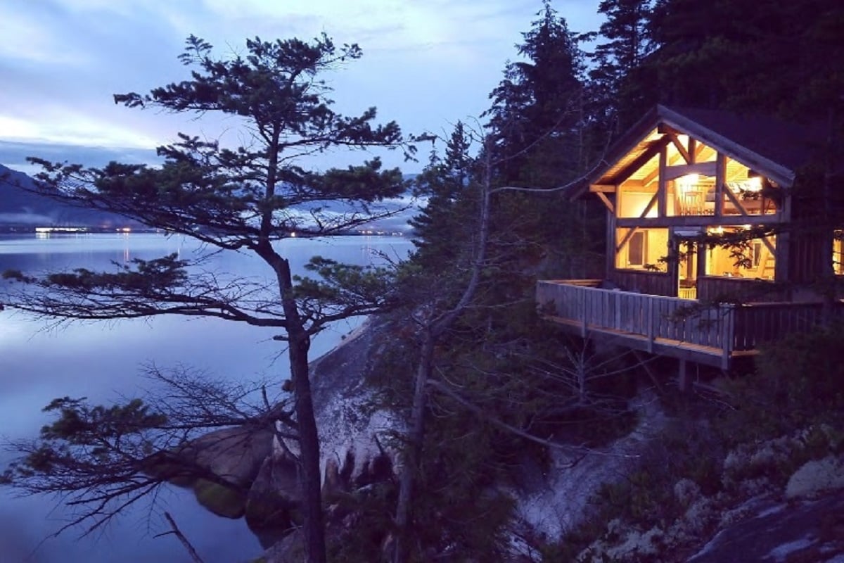 Escape To This Secluded Cabin On A Private Island In Squamish