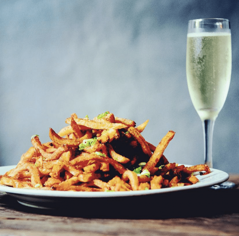 Champagne and French fries Say hello to the trending food combo you