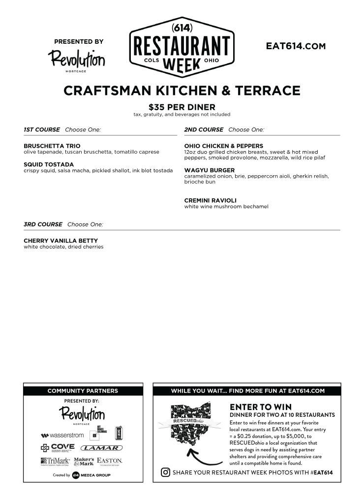 Craftsman Kitchen & Terrace at Cherry Valley Hotel 614NOW