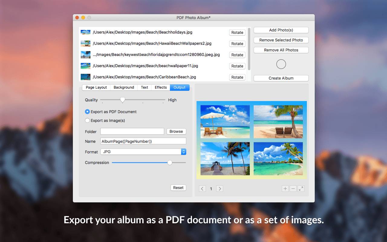 PDF Photo Album Convert Images to PDF