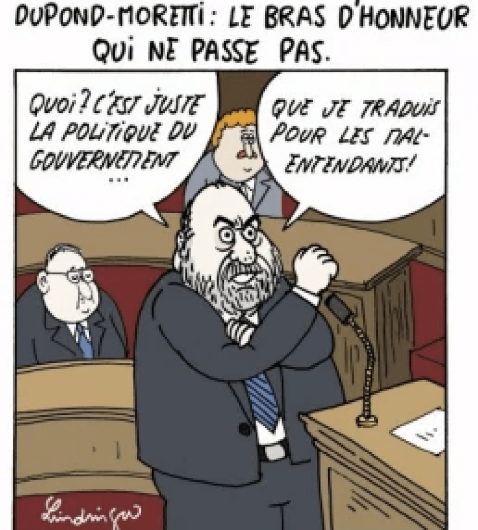 Pour le pouvoir, le bras d’honneur est à la mode PCF.fr