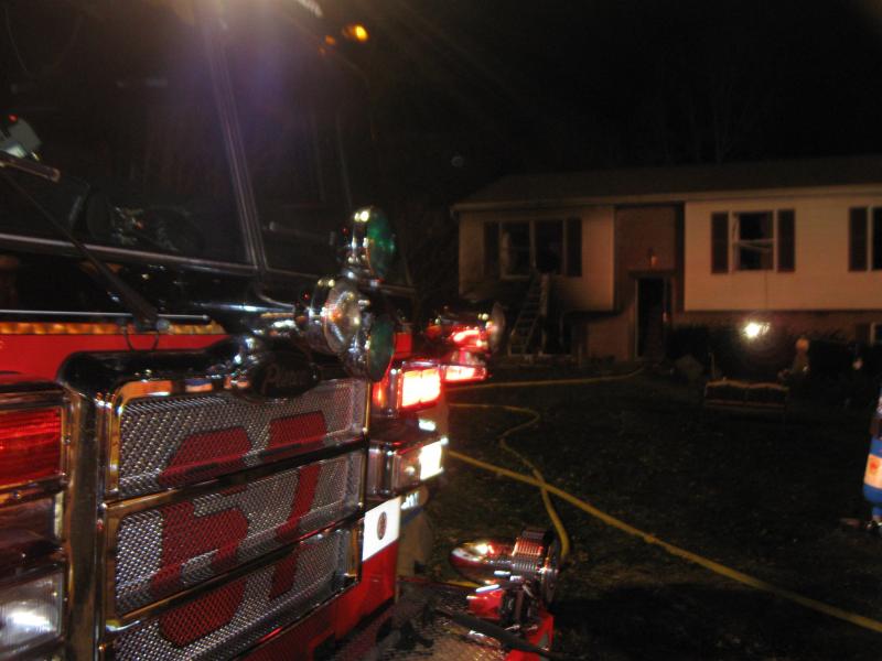 Tower Put to Work at Manor Twp House Fire Rohrerstown Fire Company
