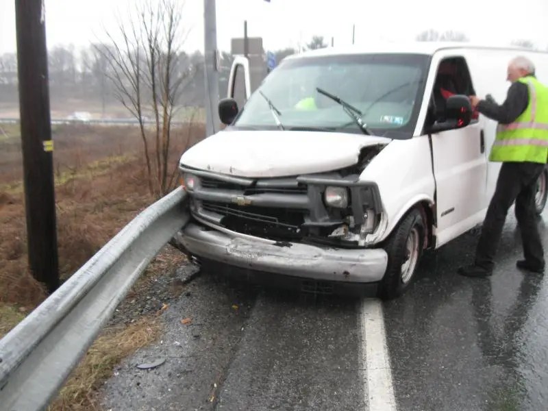 Crash at Centerville Road and Route 30 brings a close call to the Crew