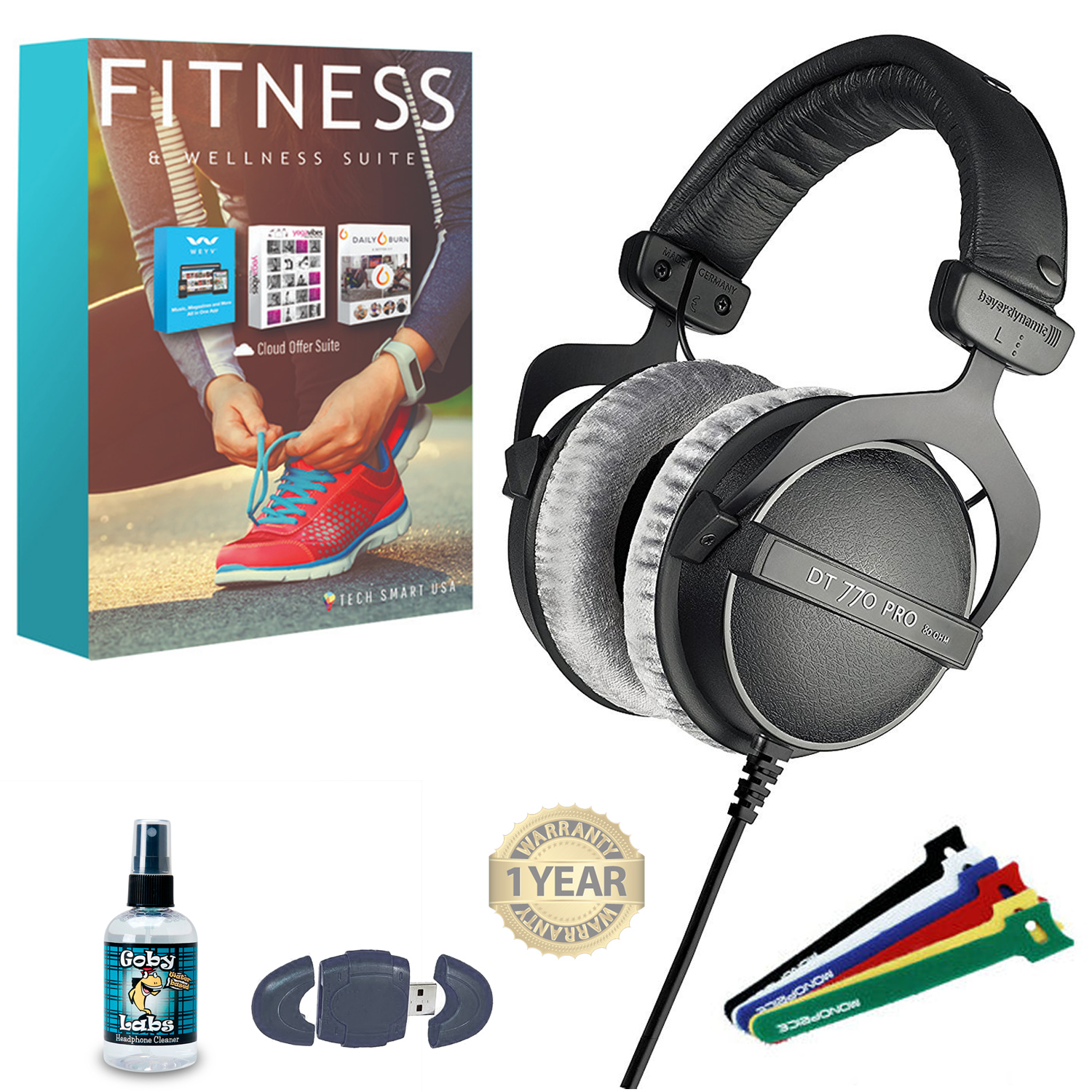 Beyerdynamic DT 770 PRO 80 Ohm Studio Headphone Wire