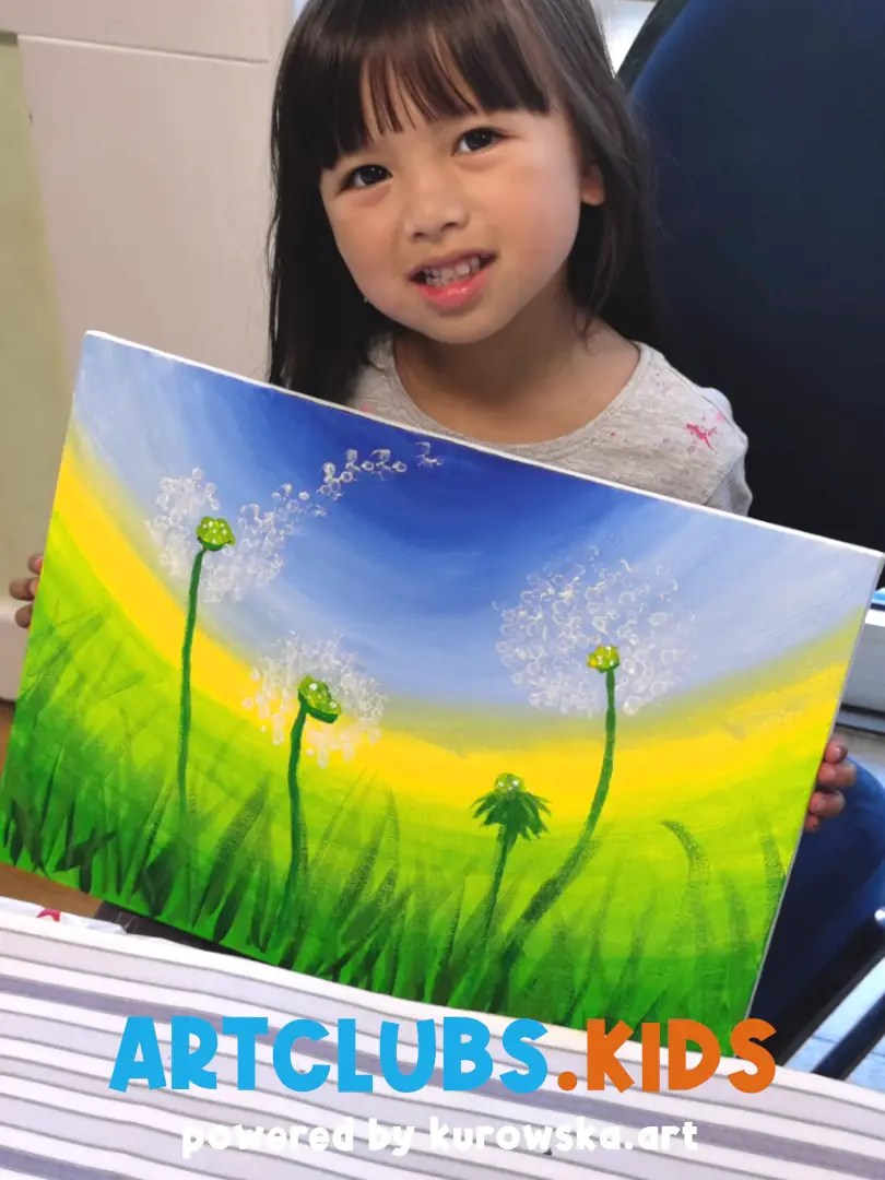 Painting Art Classes for Kids in Sutton Coldfield Acrylic on Canvas