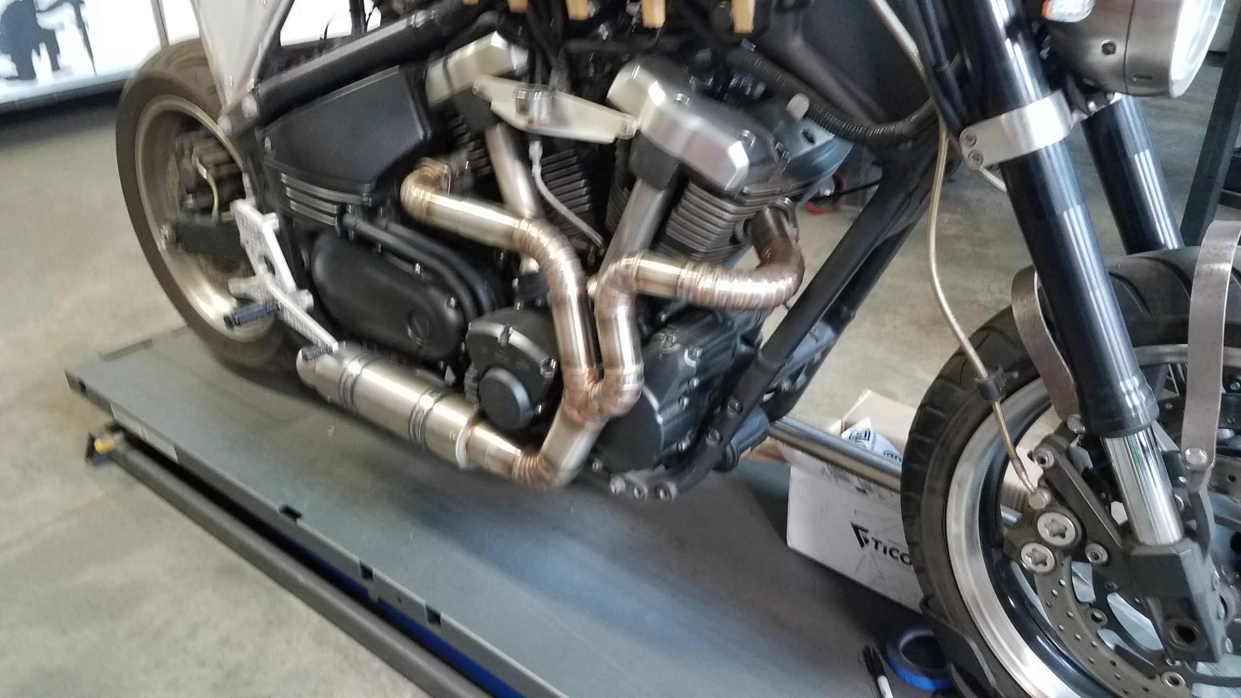 Custom Stainless Steel Exhaust for Yamaha Warrior 1700, lots of pics