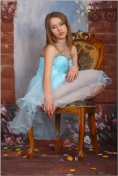 TeenModeling Hanna - Blue Formal Dress - x113