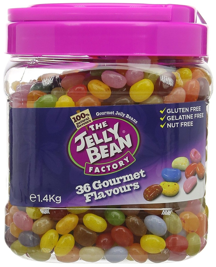 Jelly Bean Factory Fasolki Słój 1.4kg 36 smaki 7494369304 oficjalne archiwum Allegro