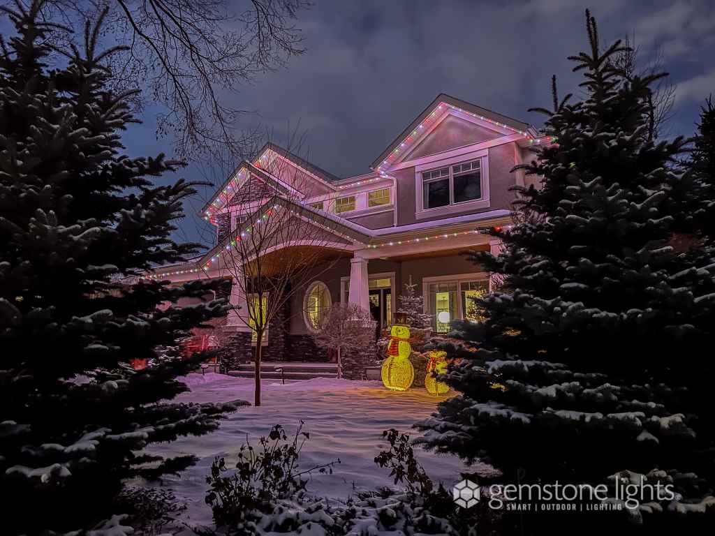 Custom Gemstone Lighting Installation in Bismarck, ND 701 Construction