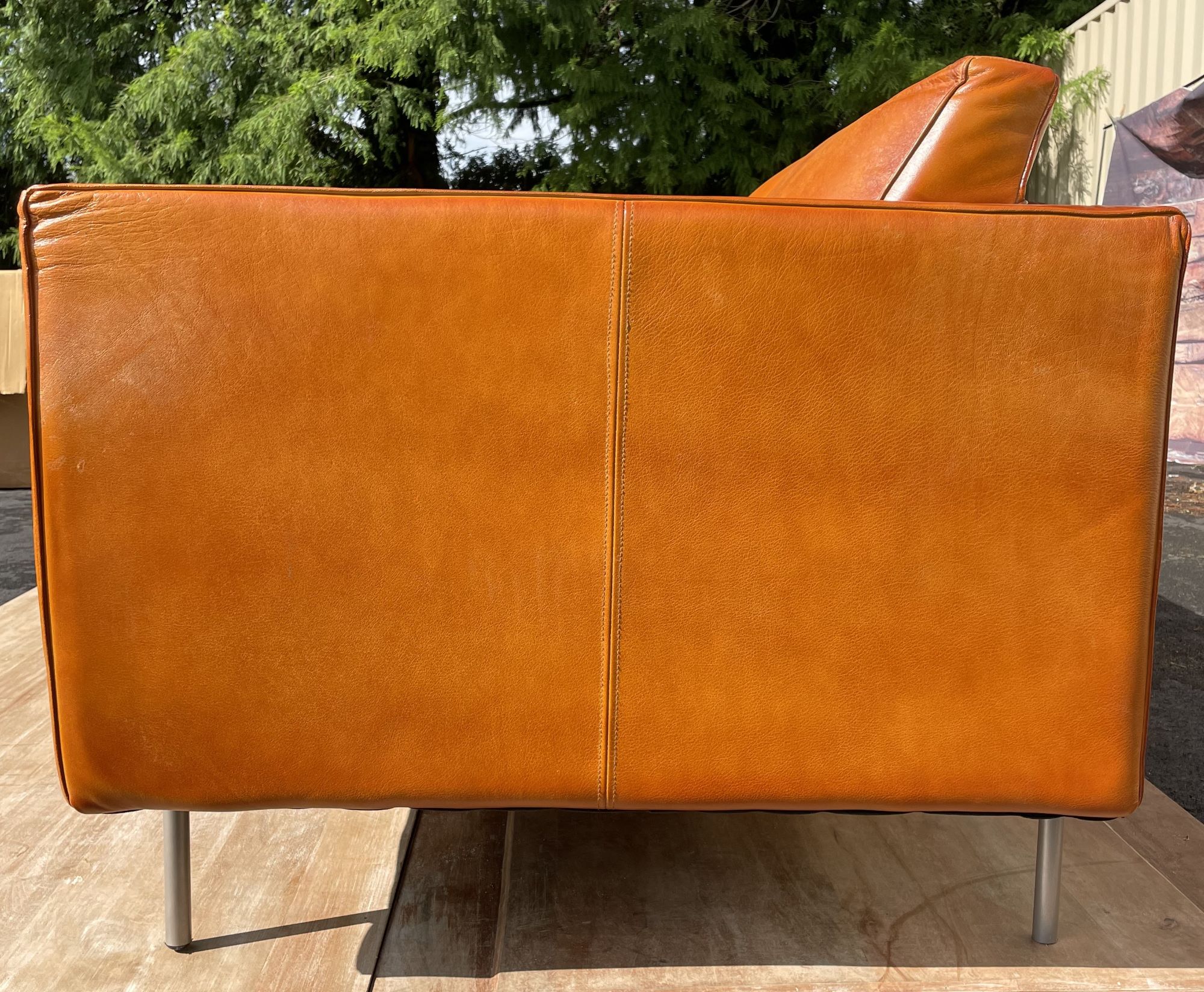 Modern Leather 3Seater Couch Sofa 70 West Main