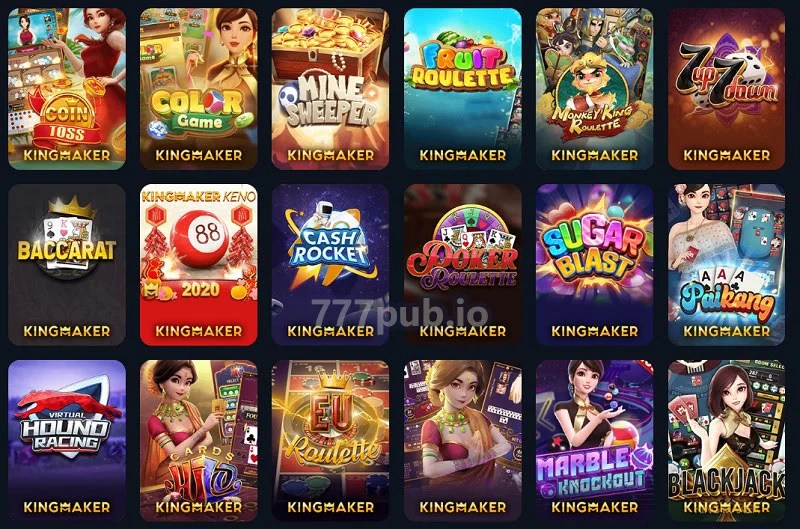 Table game 777Pub casino play free slot and live casino on app