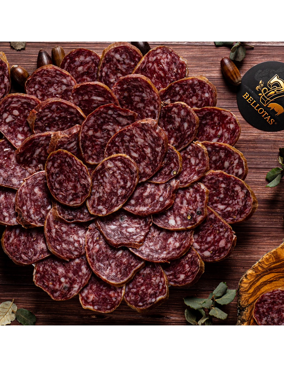 7 BELLOTAS® Spaanse Iberische Salami (salchichón ibérico de Bellota