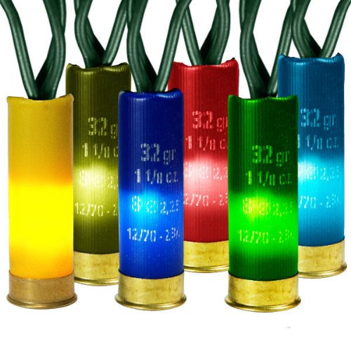 Shotgun Christmas Lights MultiColor Shotgun Shell Christmas Lights Christmas