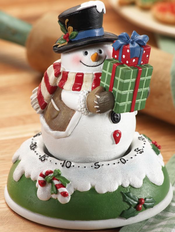 Jolly Snowman Holiday Kitchen Timer Christmas