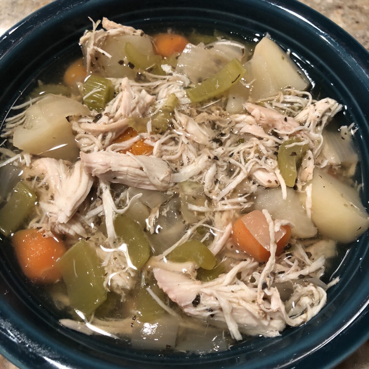 Slow Cooker Chicken, Potato, & Carrot Soup 7Core Wellness