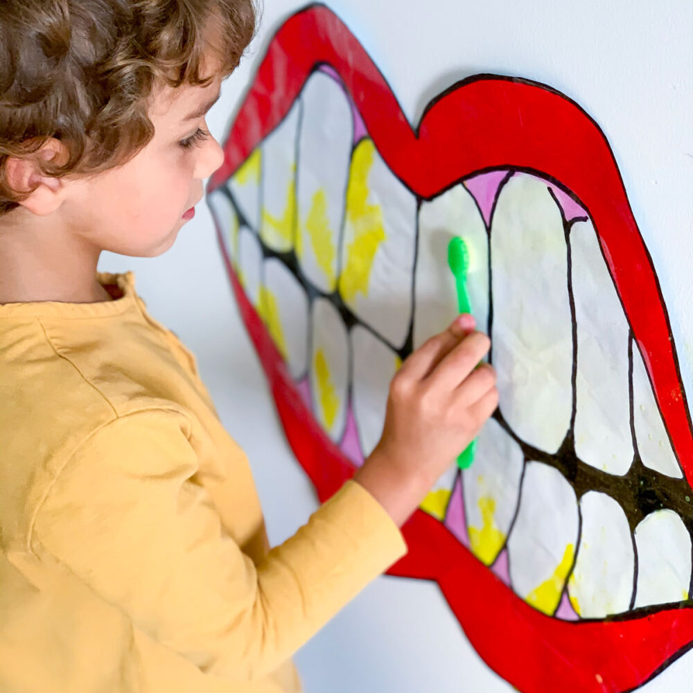 Easy Teeth Brushing Activity For Kids 7 Days of Play