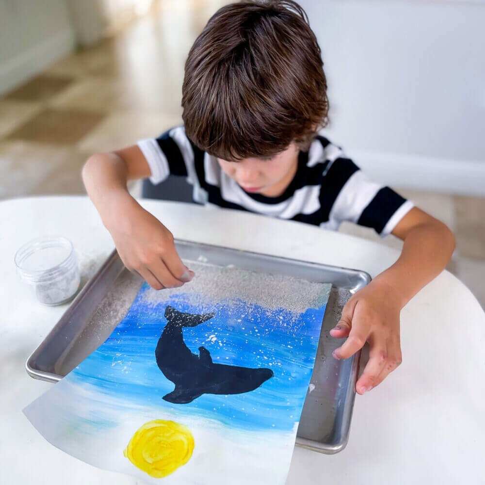 Stencil Art for Kids Beautiful Process and Texture 7 Days of Play