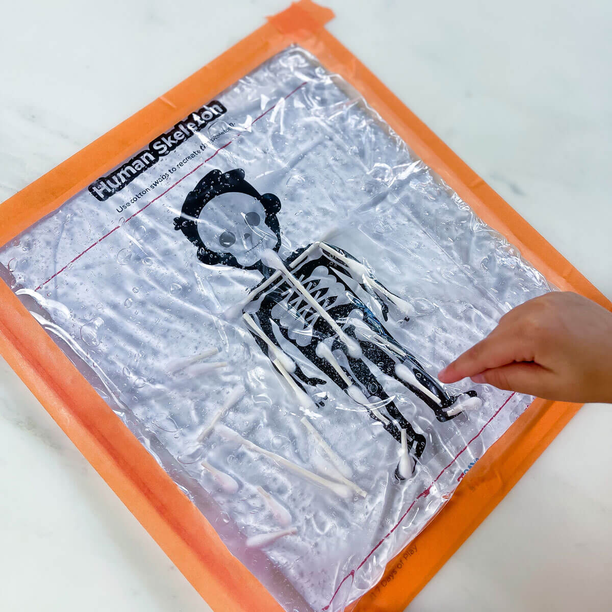 Cotton Swabs Skeletons Printable 7 Days of Play