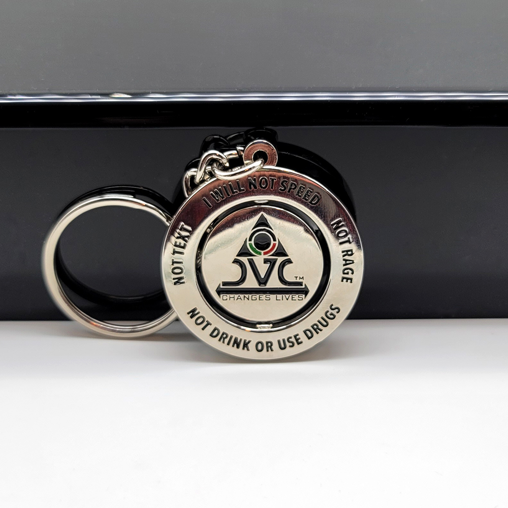 7DVC Personalized Spinning Keychain