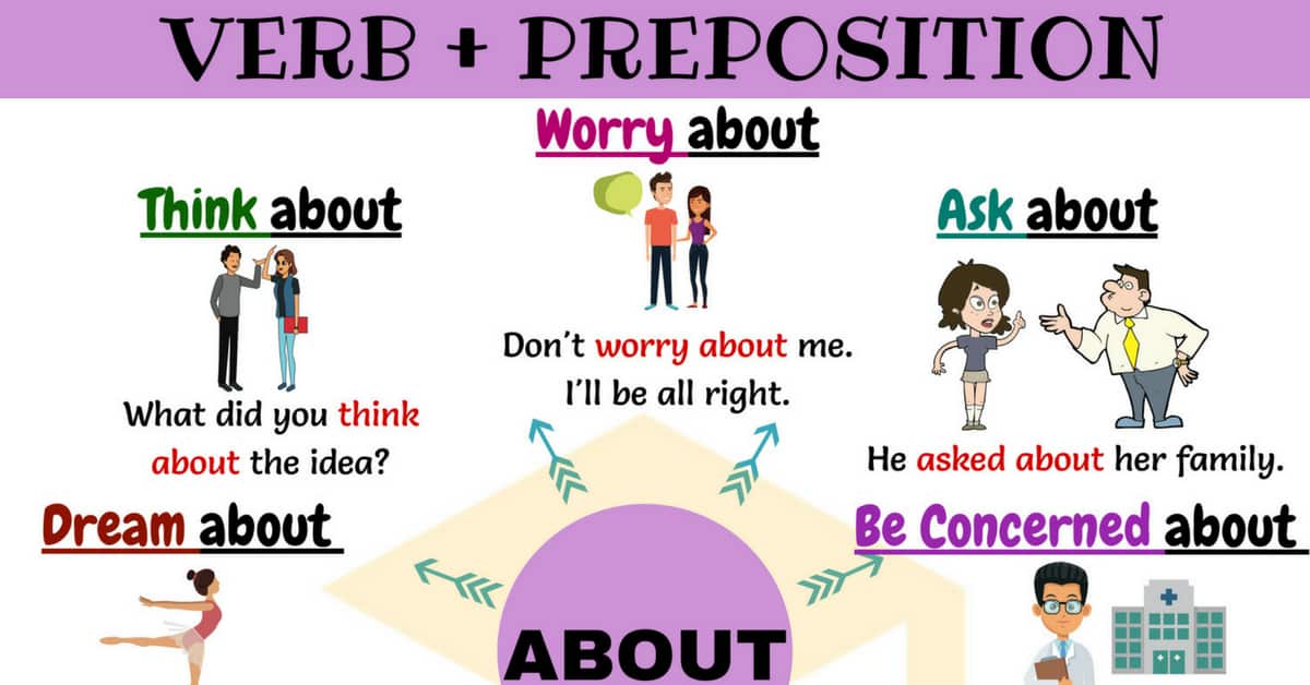 Verb + About: 14 Common Combinations With About • 7Esl