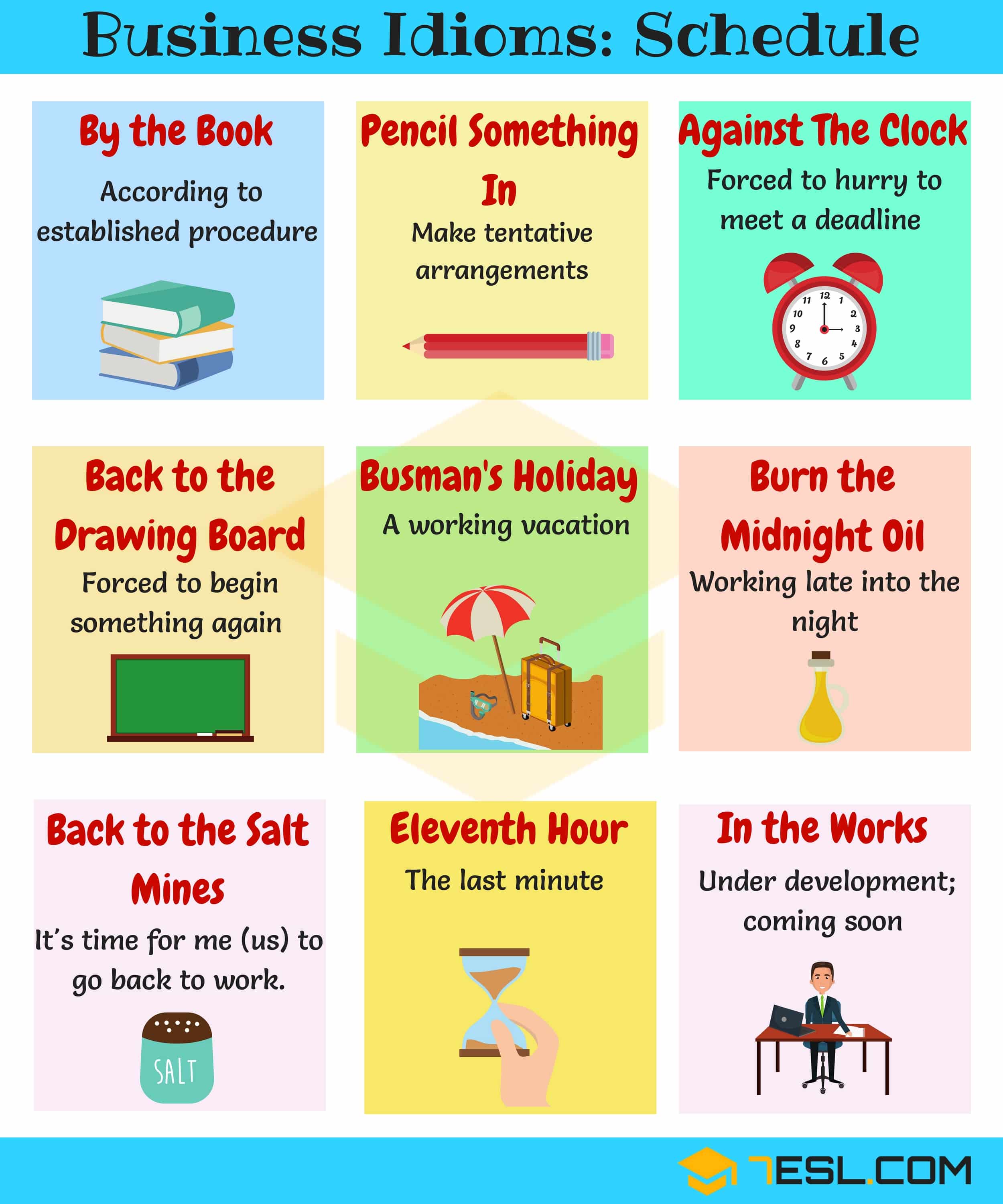 Business Idioms 110+ Useful Business Idioms & Sayings • 7ESL