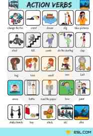 List Of Action Verbs For Kids Pictures Tripmart