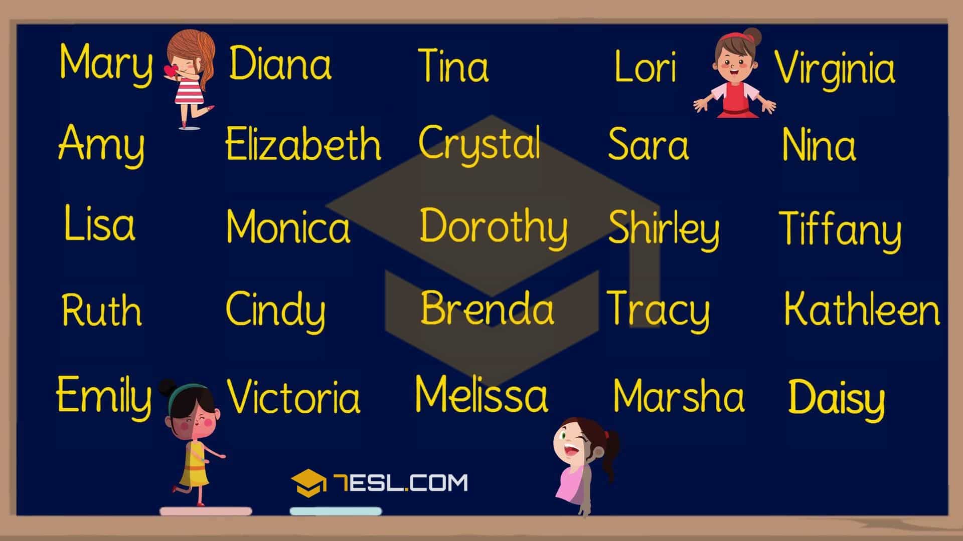 Girl Names 250 Most Popular Baby Girl Names with Meaning • 7ESL