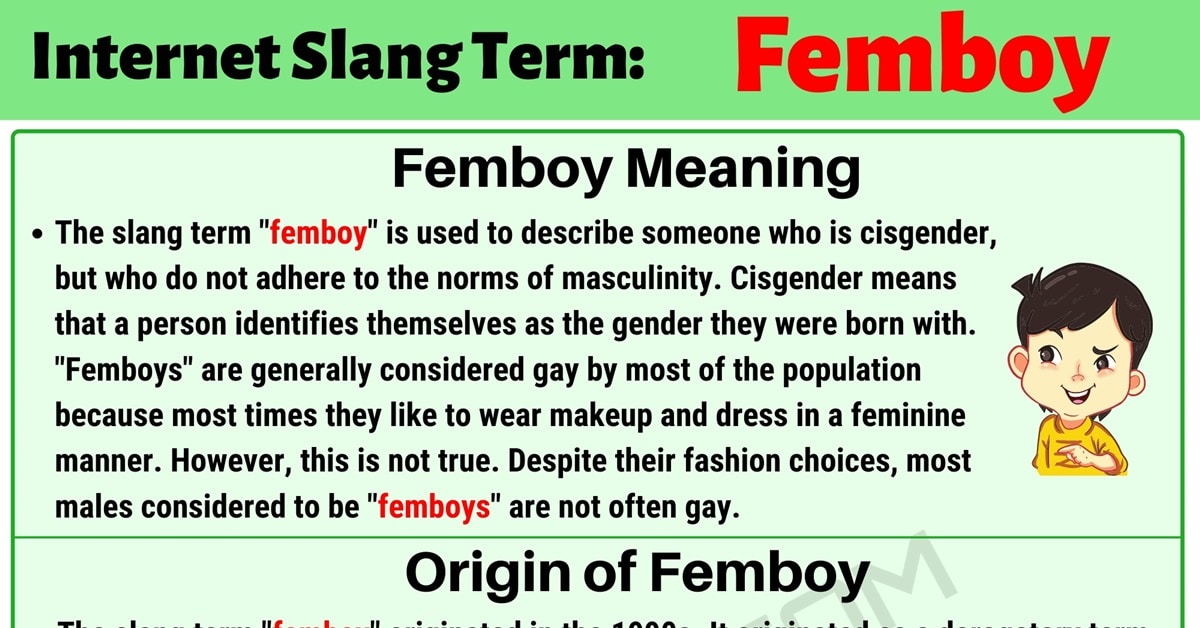 'Femboy' Meaning, Origin and Examples • 7ESL