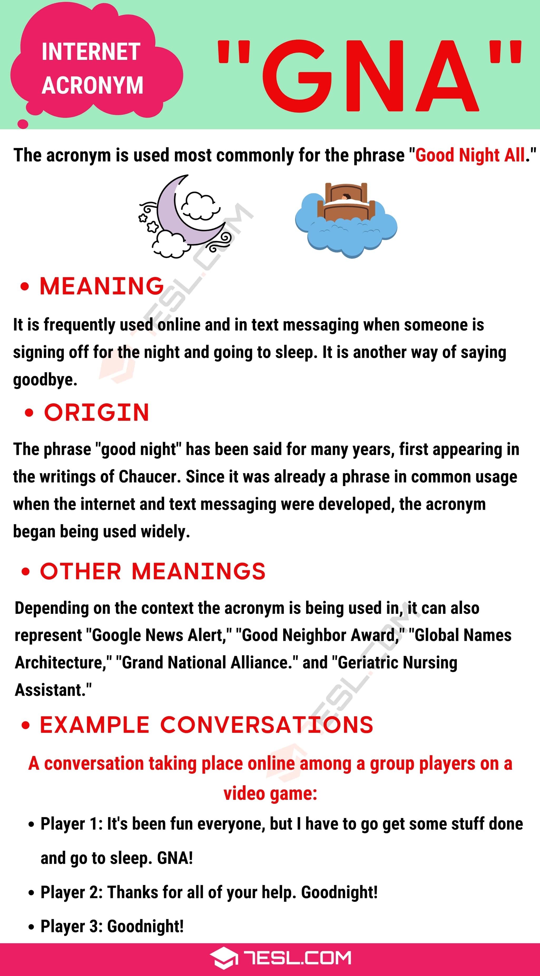 GNA Meaning What Does the Trendy Term "GNA" Mean? • 7ESL