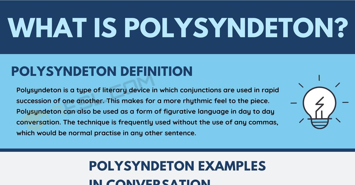 Polysyndeton Definition with Interesting Examples • 7ESL