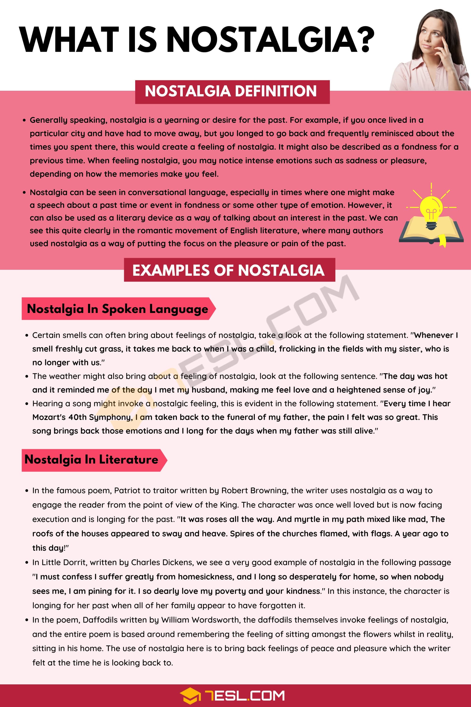 Nostalgia Definition, Examples of Nostalgia in Spoken Language and